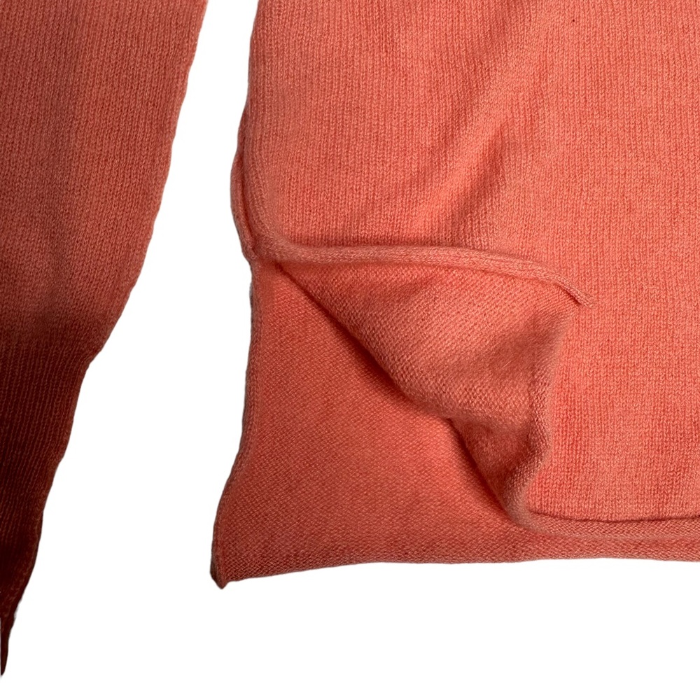 Last Day NWT Free People 100% Cashmere Paloma Cardi coral - Picture 13 of 16